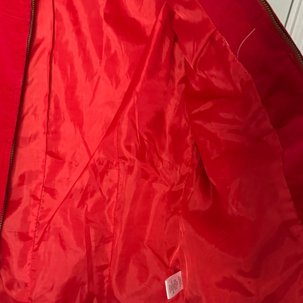 Coldwater Creek Vibrant Red Shirt Jacket - Picture 6 of 8